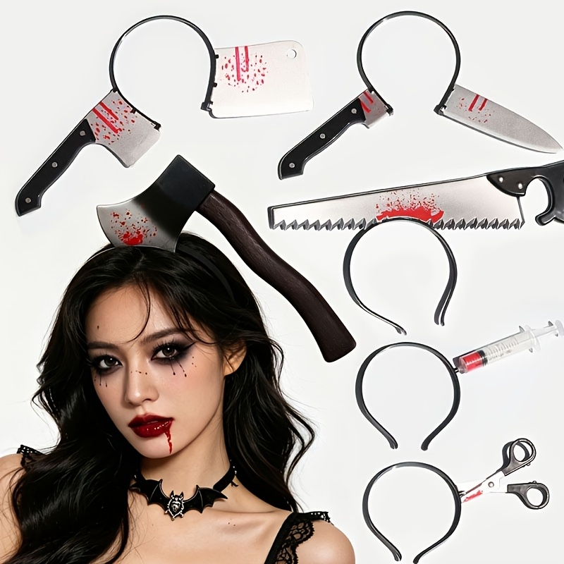 Cosplay Prop Axe - 할로윈 장식용 가짜 피 묻은 도끼,