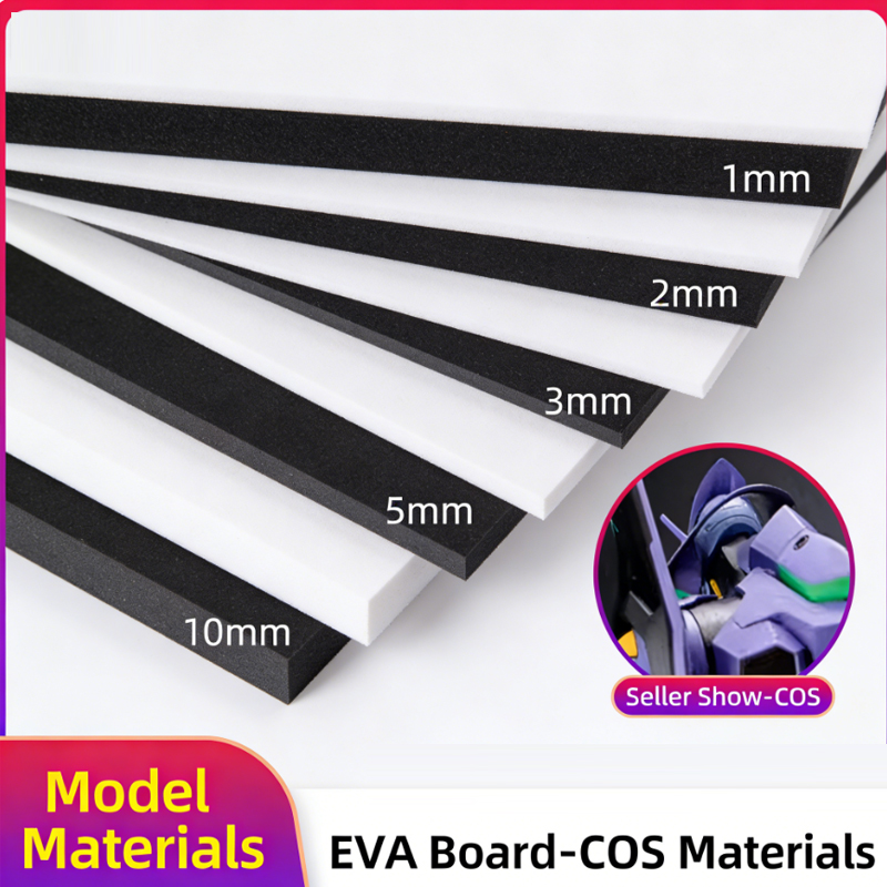 Cosplay Prop Foam Board - 38도 블랙 EVA 폼보드 소재, 코스프레