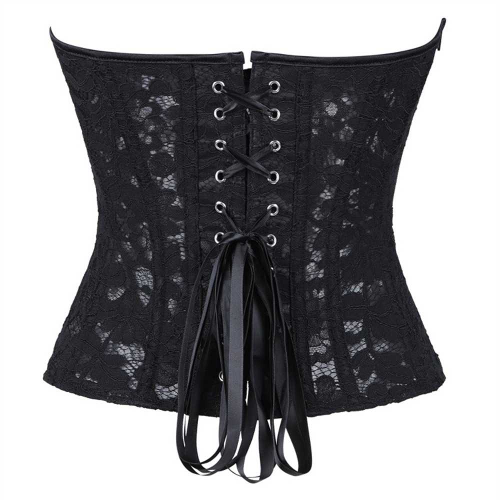 섹시한 메쉬 코르셋 캐미솔 탑 내장형 푸쉬업 컵 스틸  - Boning Corset Steel 리뷰 및 가격