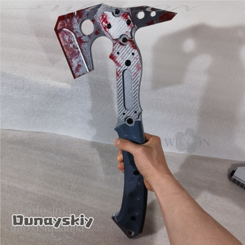 레온 고품질 가짜 전술 도끼 혈흔 무늬 3D 폴리락트산 - Cosplay Prop Axe 리뷰 및 가격