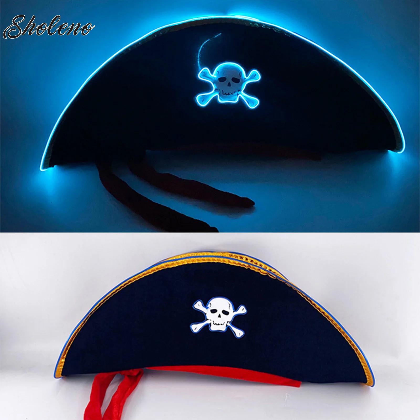 2025 핫 성인 해골 패턴 해적 모자, 참신한 선장  - Cosplay Prop Pattern 리뷰 및 가격
