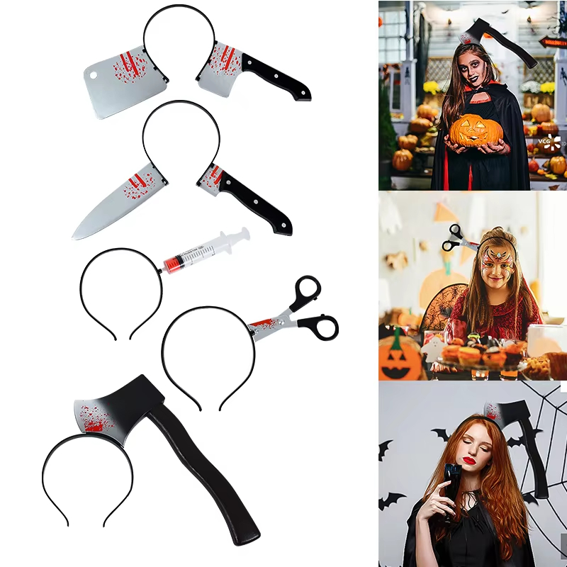 할로윈 장식용 가짜 피 묻은 도끼, 톱, 칼, 머리띠, - Cosplay Prop Axe 리뷰 및 가격