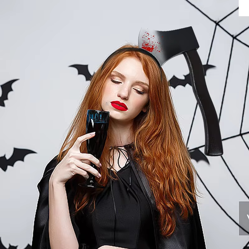 할로윈 장식용 가짜 피 묻은 도끼, 톱, 칼, 머리띠, - Cosplay Prop Axe 리뷰 및 가격